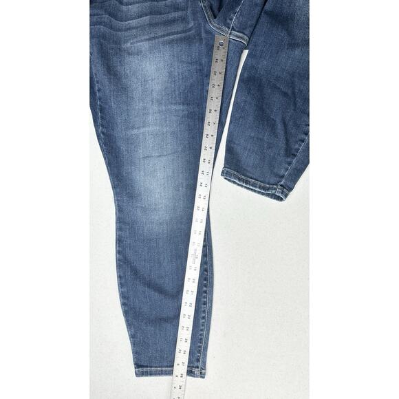 Judy Blue Jeans Womens 22W Skinny High Rise Blue Stretch Denim Button Fly - Picture 11 of 13